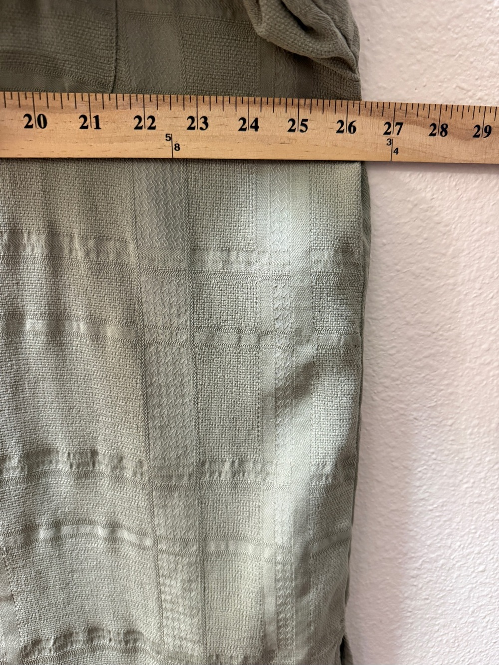 Vintage Joseph & Feiss 100% Silk Shirt 2X Sage Green Textured Short Sleeve - Picture 6 of 9